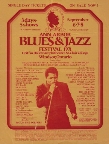 concert poster/lineup sheet